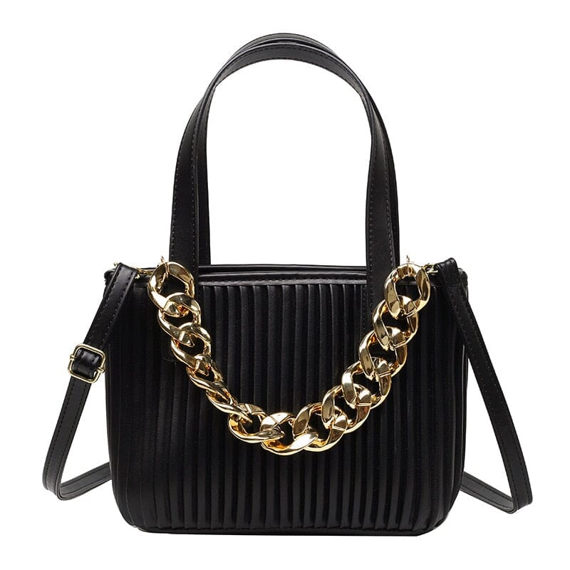 Bucket Bag With Gold Chain The Store Bags Black