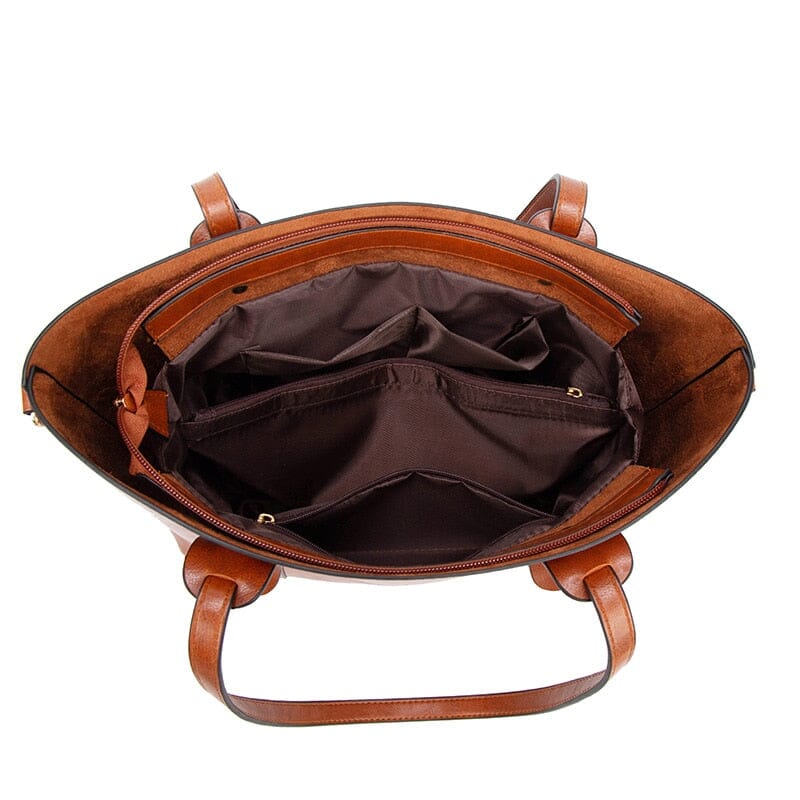 Structured Tote Bag With Zipper The Store Bags