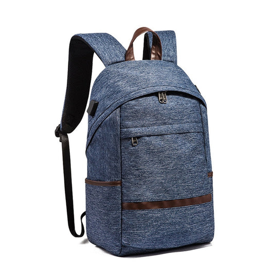 College Student USB Charging Backpack The Store Bags Blue