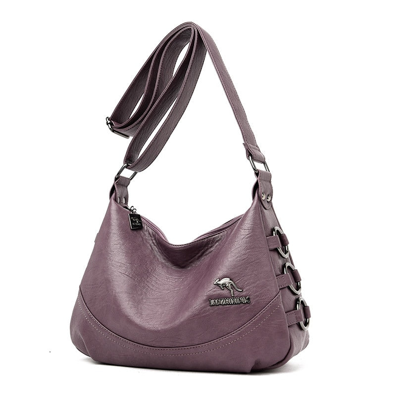 Lady Hobo PU Leather Handbag The Store Bags purple