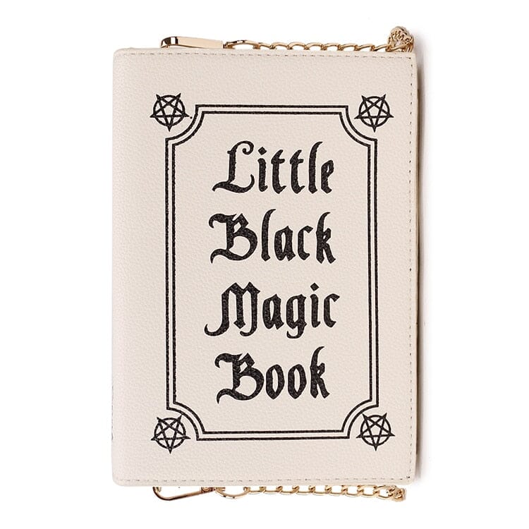 Little Black Magic Book Purse The Store Bags Beige L20xW4.5xH15 cm