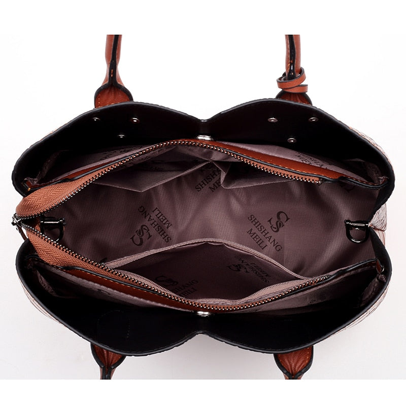 Croc Effect Leather Bucket Bag The Store Bags