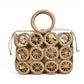 Straw Bag With Round Handles The Store Bags square brown 