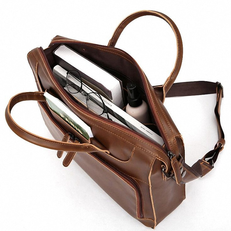 Faux Leather Crossbody Messenger Bag ERIN The Store Bags