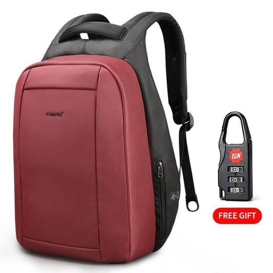 Backpack With Hidden Back Pocket The Store Bags Red