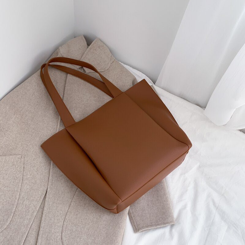 Black Leather Women's Work Tote The Store Bags