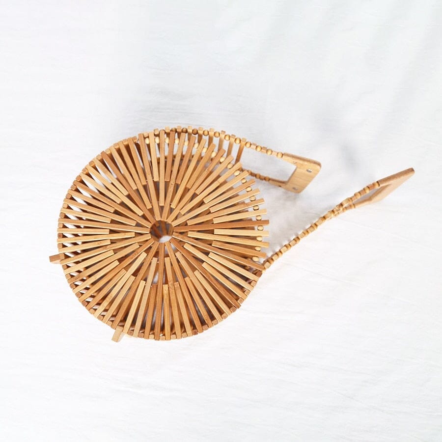 Bamboo Wood Beaded Bag The Store Bags