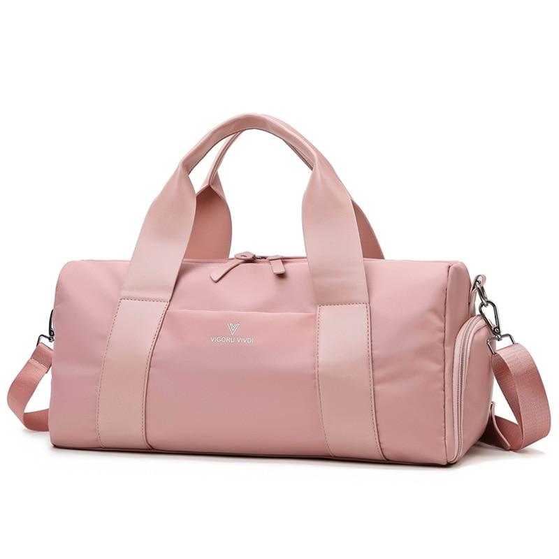 Large Gym Duffle Bag With Shoe Compartment The Store Bags pink