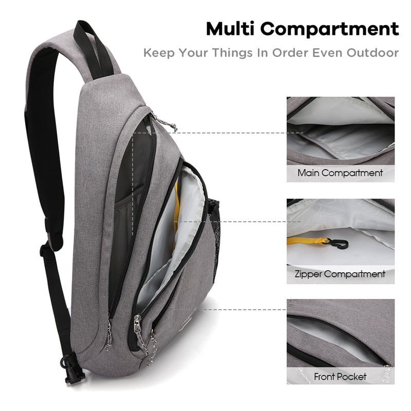 Sling Bag With USB Charging Port The Store Bags
