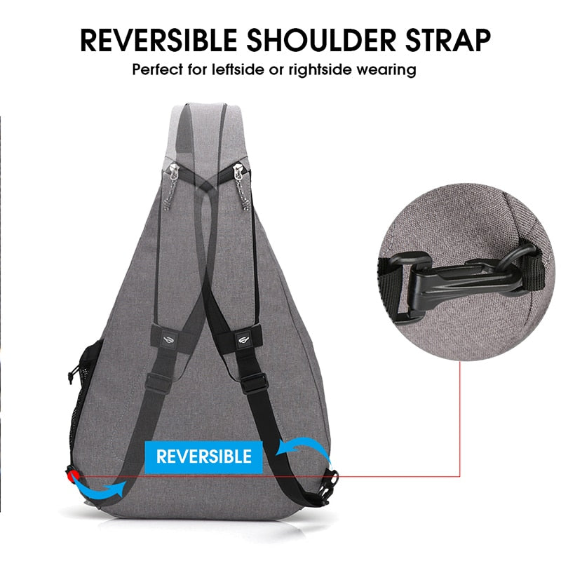 Sling Bag With USB Charging Port The Store Bags
