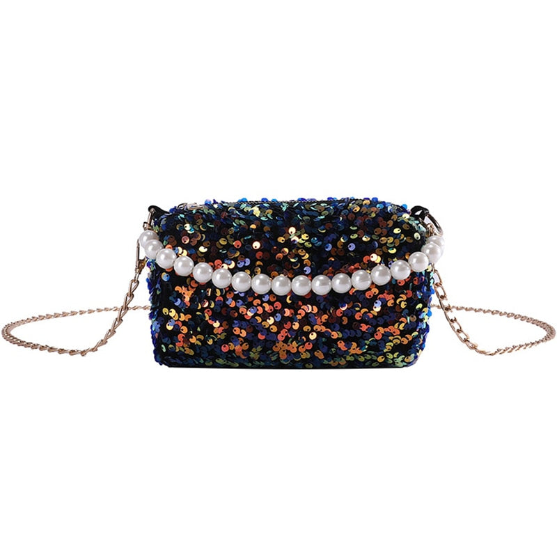 Sequin Crossbody Purse ERIN The Store Bags Black 