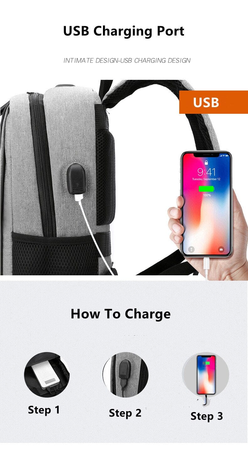 Backpack With USB C Port The Store Bags