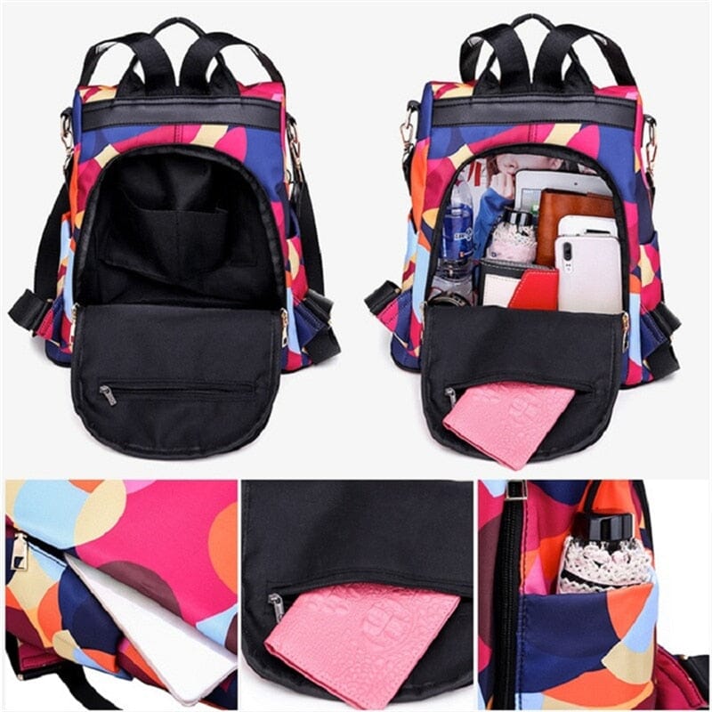 Embroidery Poaba Anti Theft Backpack The Store Bags