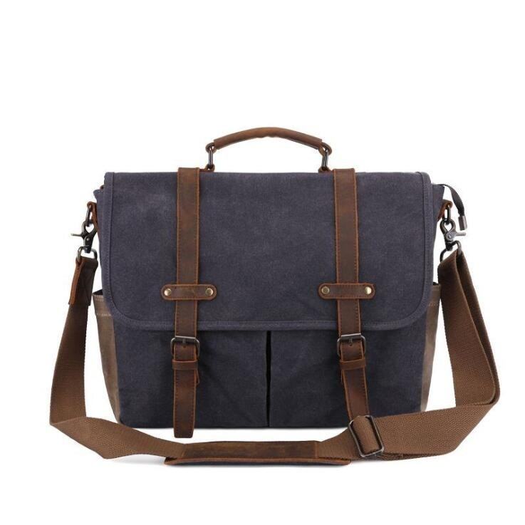 Canvas Laptop Briefcase The Store Bags Gray