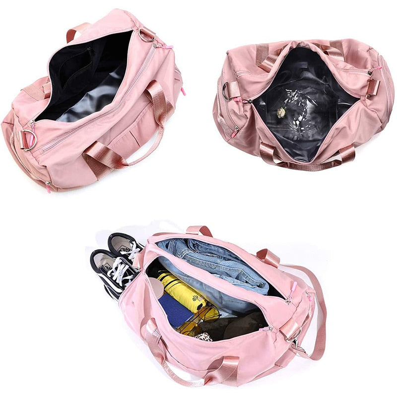 Pink Gym Bag With Shoe Compartment The Store Bags