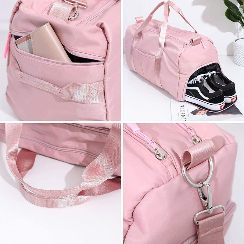 Pink Gym Bag With Shoe Compartment The Store Bags