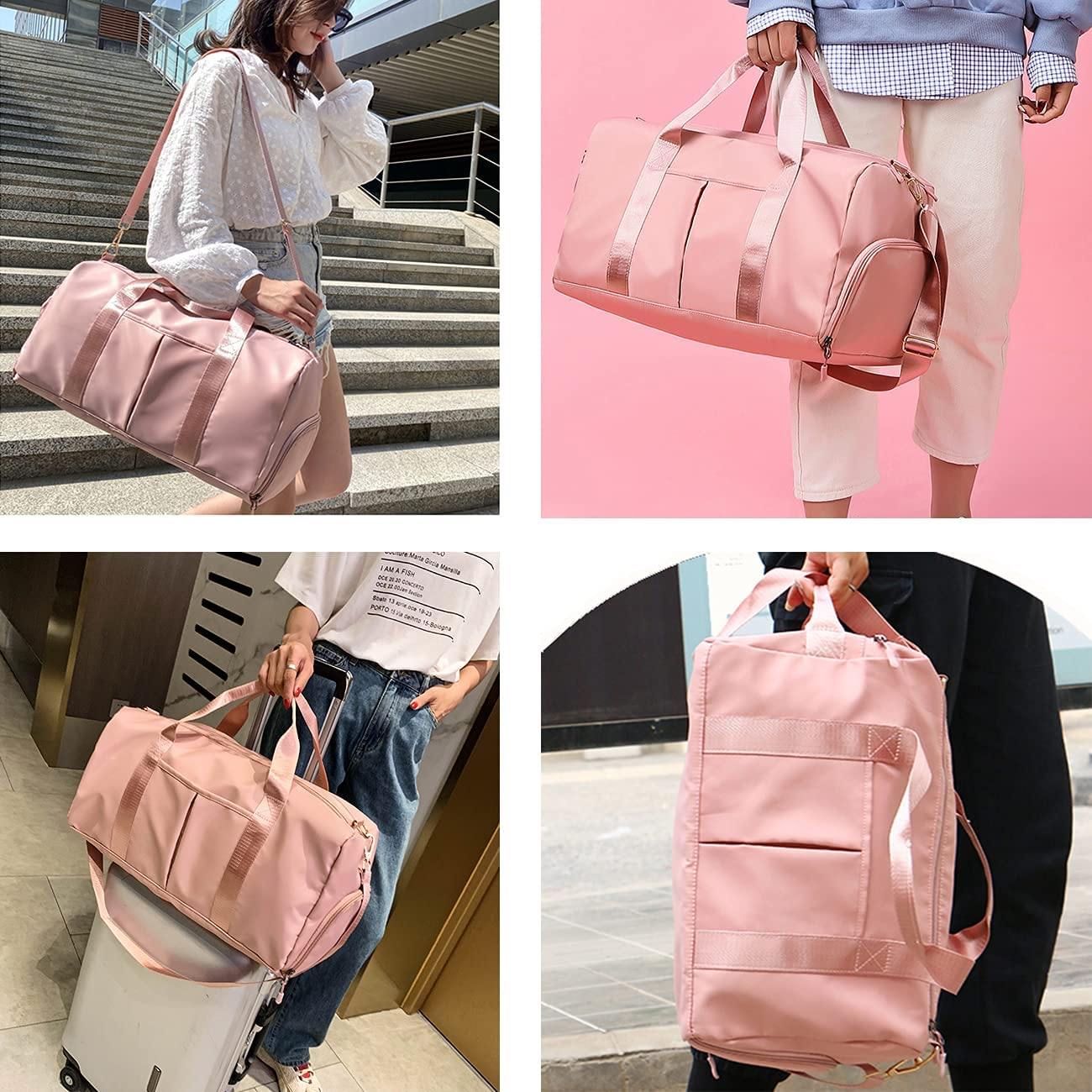 Pink Gym Bag With Shoe Compartment The Store Bags