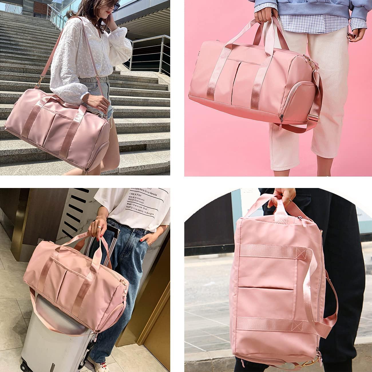 Pink Gym Bag With Shoe Compartment The Store Bags 