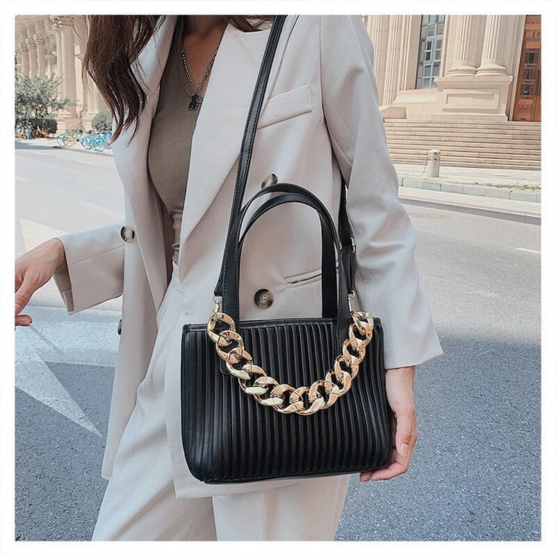 Bucket Bag With Gold Chain The Store Bags