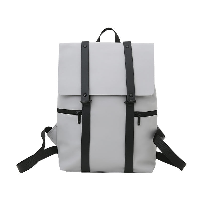Women's Professional Leather Backpack The Store Bags Gray