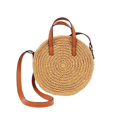 Round Crossbody Straw Bag The Store Bags