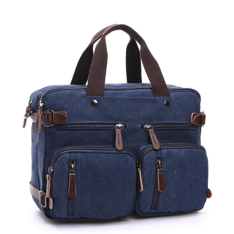 Duo Convertible Backpack Briefcase The Store Bags Deep Blue