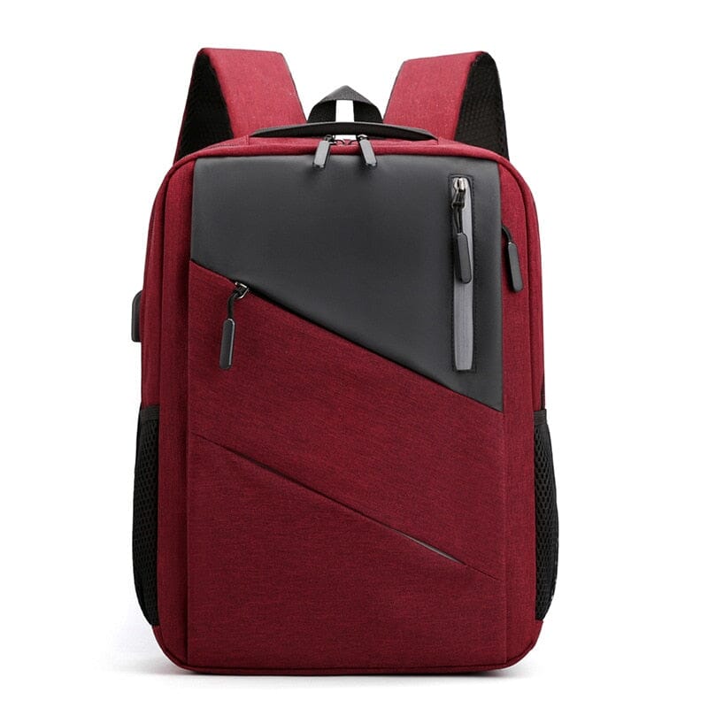 Backpack With USB C Port The Store Bags Wine Red