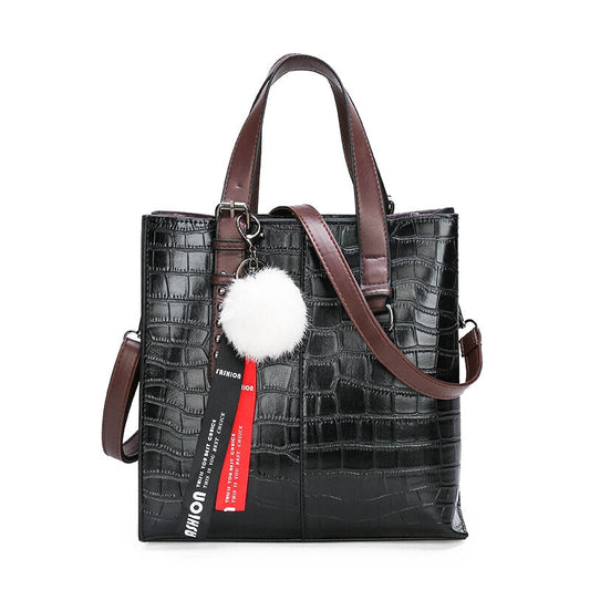 Croc Effect Tote Bag The Store Bags Black