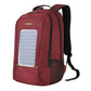 Solar Powered Backpack ERIN The Store Bags Burgundy 