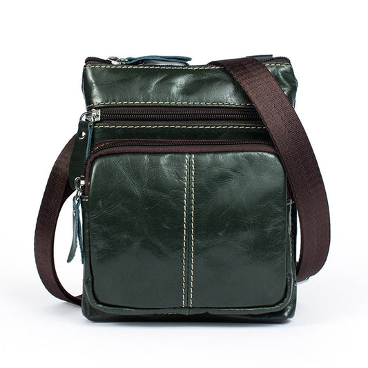 Men's Small Leather Crossbody Bag ERIN The Store Bags Green