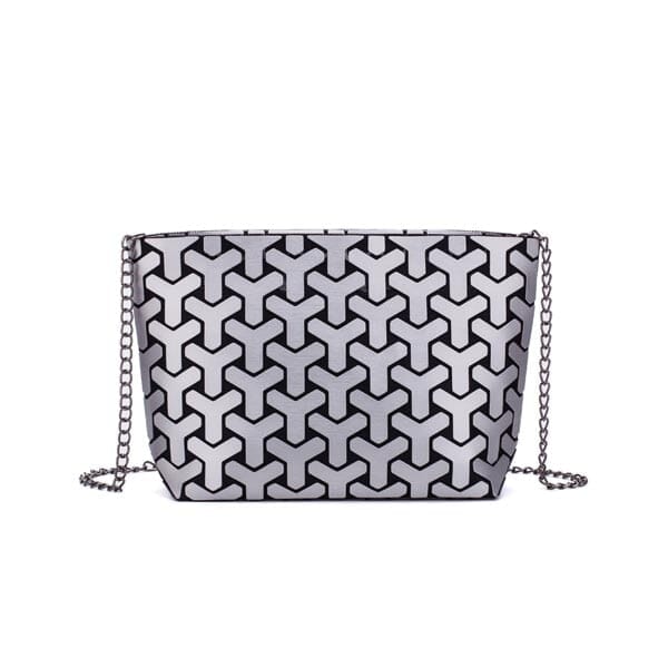 Geometric Holographic Purse The Store Bags sliver 