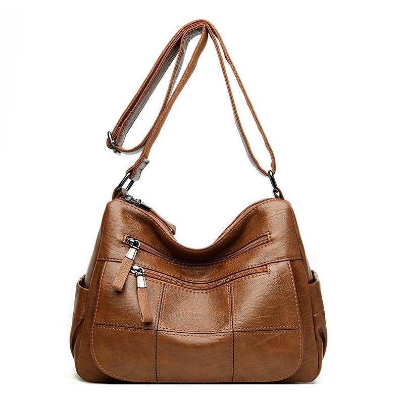 Leather Purse With Outside Pockets The Store Bags Brown