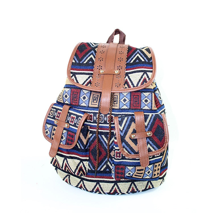 Boho Leather Backpack The Store Bags Color 06