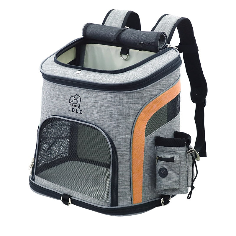 Large Window Pet Carrier Backpack The Store Bags gray orange size L