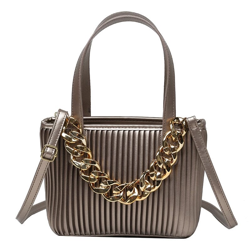 Bucket Bag With Gold Chain The Store Bags Champagne