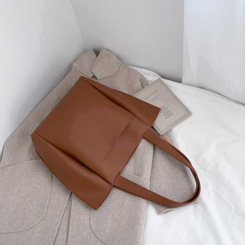 Black Leather Women's Work Tote The Store Bags