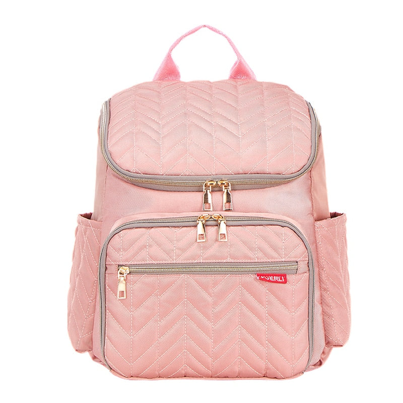 Quilted Backpack Diaper Bag The Store Bags Pink 