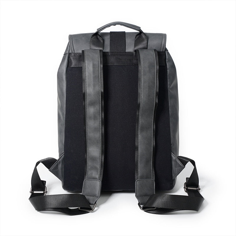 Black Leather Drawstring Backpack The Store Bags 