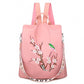 Embroidery Poaba Anti Theft Backpack The Store Bags EmbroideryBird-Pink 