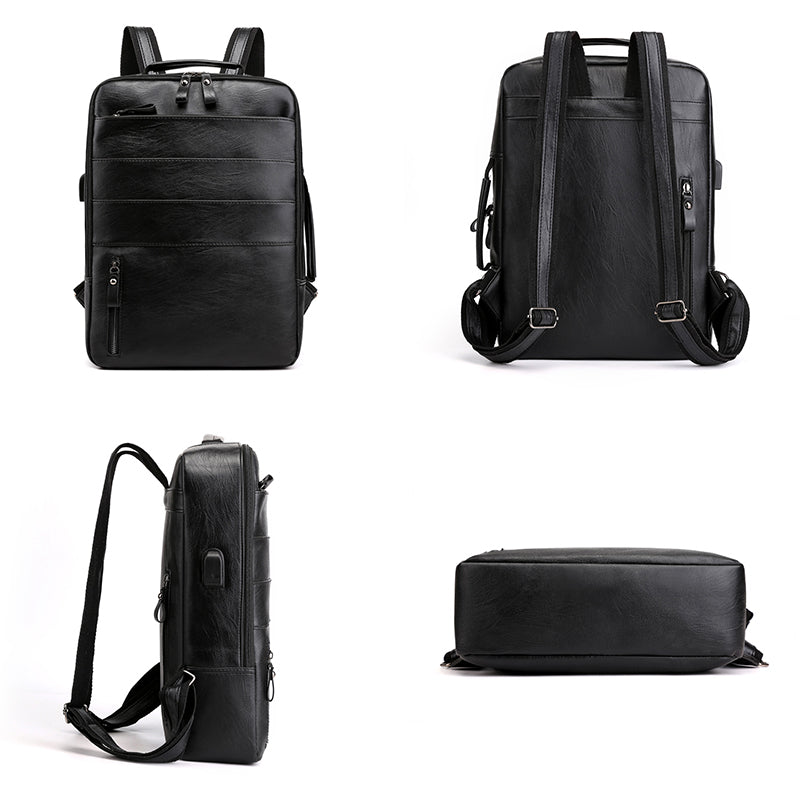 Rectangle Leather Backpack The Store Bags 