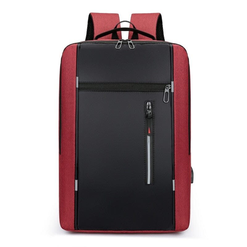Mens Backpack With USB Charger The Store Bags Red