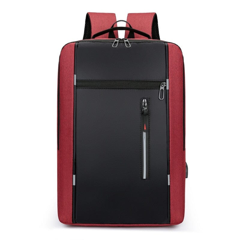 Mens Backpack With USB Charger The Store Bags Red 