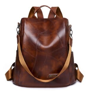 Backpack With Back Pocket The Store Bags Brown-2 