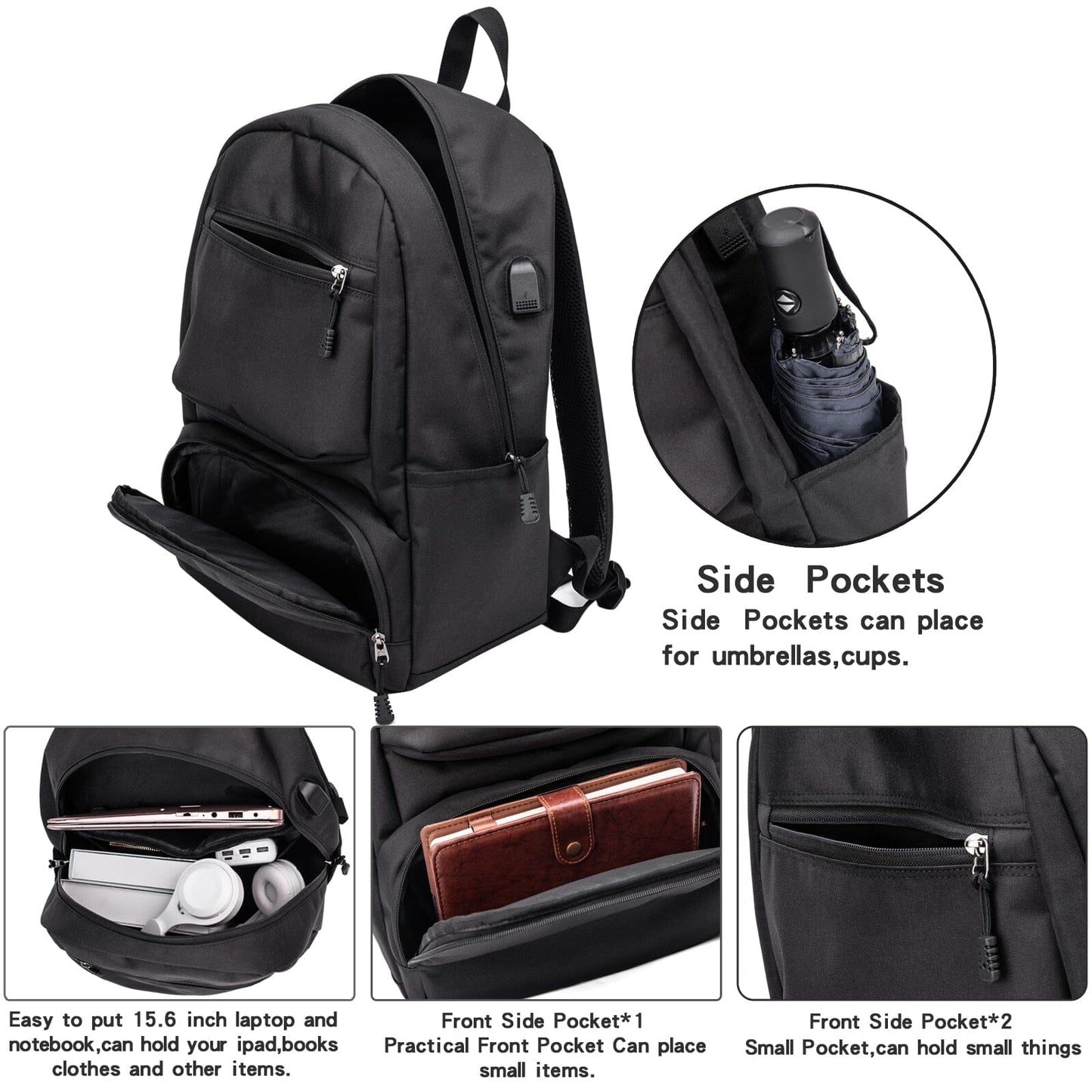 Multi Function USB Charging 14 Laptop Backpack The Store Bags 