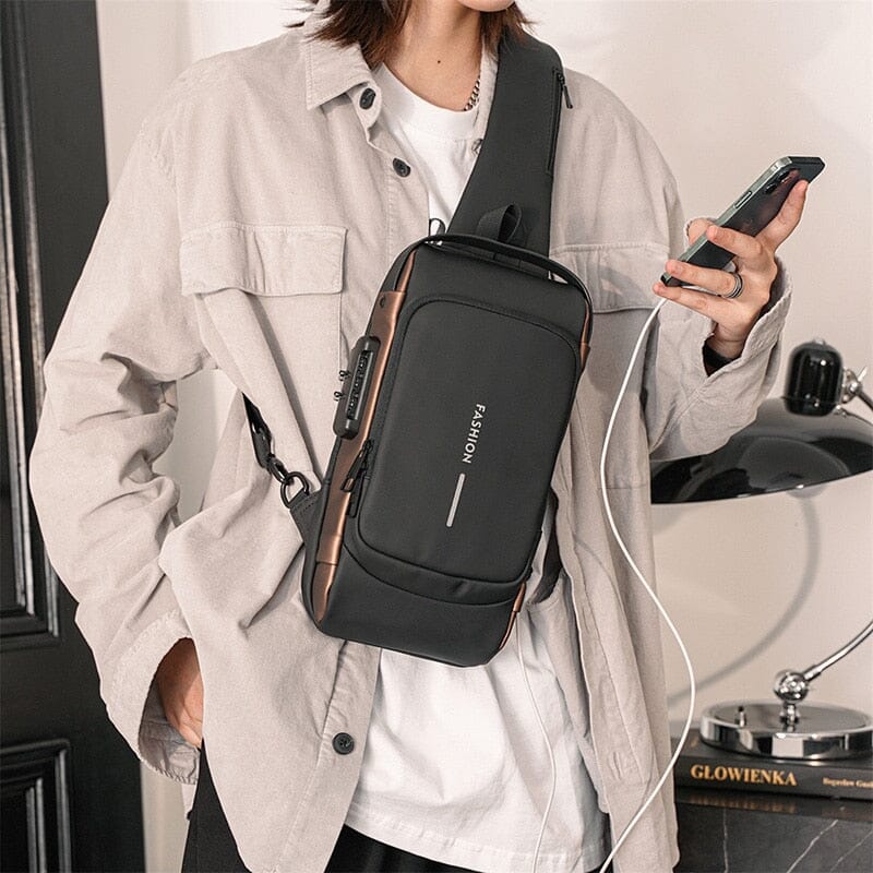 Sling Backpack With USB Port The Store Bags 