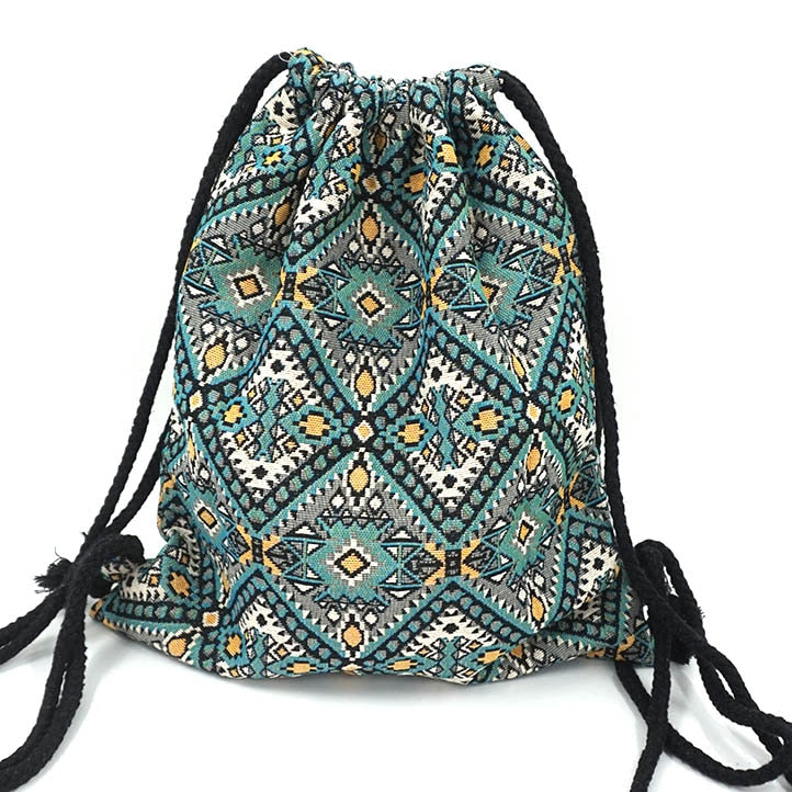 Boho Drawstring Backpack The Store Bags Color 8