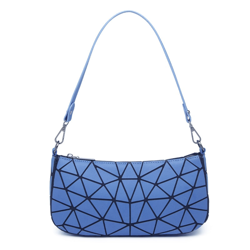 Holographic Geometric Purse ERIN The Store Bags Blue