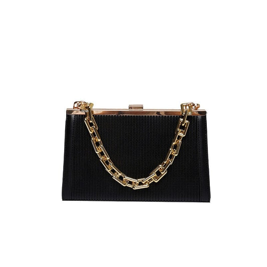Black Clutch Bag With Chain Strap The Store Bags Black
