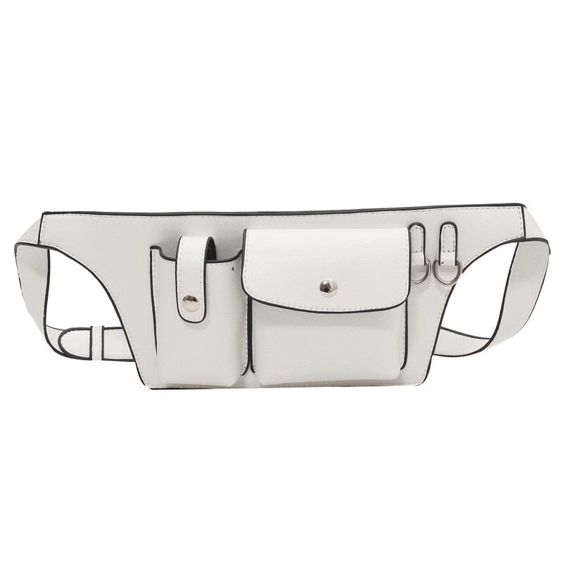 Leather Cell Phone Fanny Pack The Store Bags White