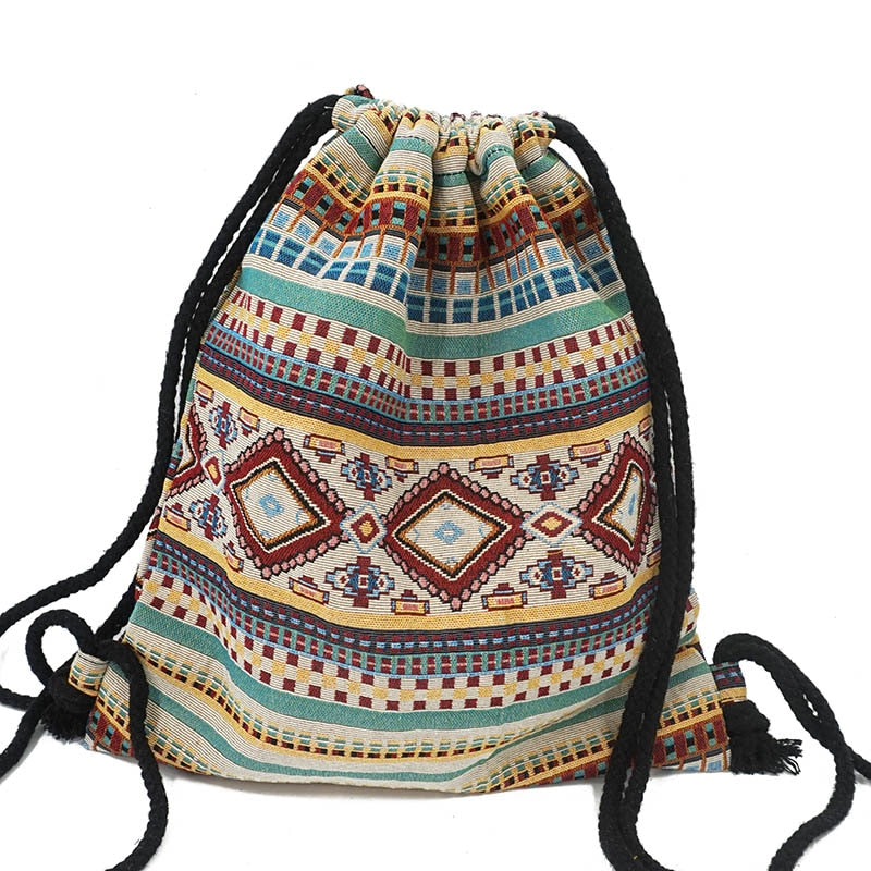Boho Drawstring Backpack The Store Bags Color 5 